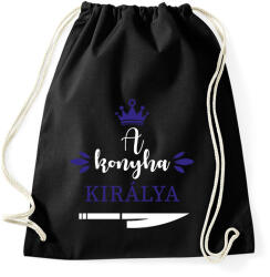 printfashion A konyha királya - Sportzsák, Tornazsák - Fekete (16350087)