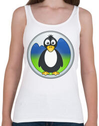 printfashion Pingvin logó - Női atléta - Fehér (12065909)