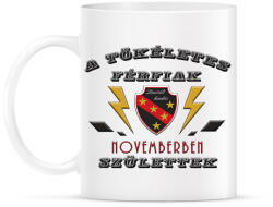 printfashion Tökéletes férfi november - Bögre - Fehér (2744432)