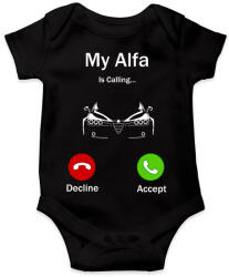 printfashion Alfa Romeo hív - Baba Body - Fekete (11378187)