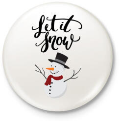 printfashion Winter - Kitűző, hűtőmágnes - Fehér (3075630)