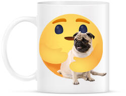 printfashion Mopsz - Bögre - Fehér (13042701)