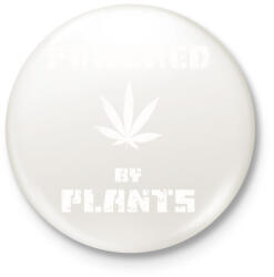 printfashion powered by plants - Kitűző, hűtőmágnes - Fehér (3081527)