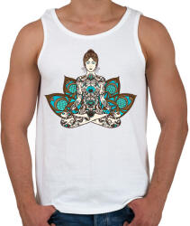 printfashion Meditáció - Férfi atléta - Fehér (14512158)