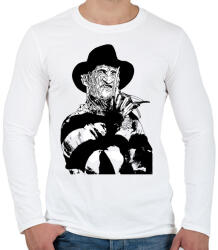 printfashion Freddy_Krueger - Férfi hosszú ujjú póló - Fehér (10433095)