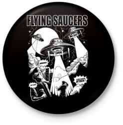 printfashion Csészealjak - Kitűző, hűtőmágnes - Fekete (3091116)