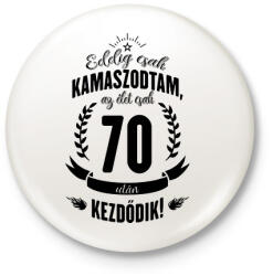 printfashion kamasz-70-black - Kitűző, hűtőmágnes - Fehér (3076794)