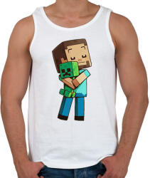 printfashion Minecraft Love - Férfi atléta - Fehér (2554658)