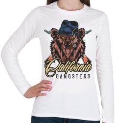 printfashion Medve 06 - California Gangsters - Női hosszú ujjú póló - Fehér (4949733)