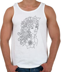 printfashion Lány - Férfi atléta - Fehér (6017308)