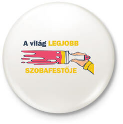 printfashion A világ legjobb festője - Kitűző, hűtőmágnes - Fehér (6403244)