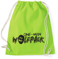 printfashion Egytagú farkasfalka - Sportzsák, Tornazsák - Limezöld (442840)
