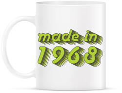 printfashion made-in-1968-green-grey - Bögre - Fehér (790357)