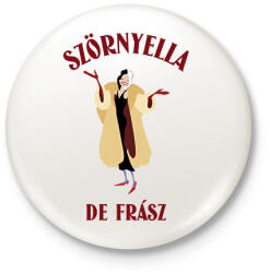 printfashion SZORNYELLA - Kitűző, hűtőmágnes - Fehér (11500970)