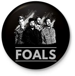 printfashion FOALS-BW PAINTED - Kitűző, hűtőmágnes - Fekete (3103465)