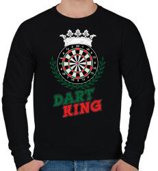 printfashion Dart King - Férfi pulóver - Fekete (1054936)