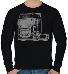 printfashion Nyergesvontató - Férfi pulóver - Fekete (13148816)
