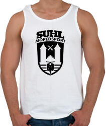 printfashion Simson Suhl Mopedsport Schwalbe Logó (v. 2) - Férfi atléta - Fehér (16197715)