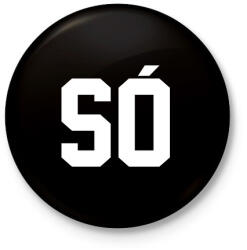 printfashion Só Bors páros 1 - Kitűző, hűtőmágnes - Fekete (6070295)