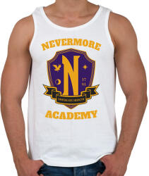 printfashion Wednesday Nevermore logo - Férfi atléta - Fehér (13651797)