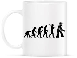 printfashion Az ember evolúciója - fekete - Bögre - Fehér (13580736)