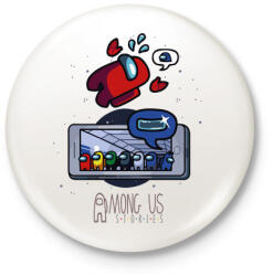 printfashion Among us stories - Kitűző, hűtőmágnes - Fehér (4189742)