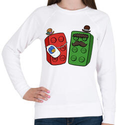 printfashion Lego család - Női pulóver - Fehér (16182817)