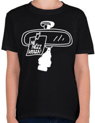 printfashion Ne nézz vissza! - Gyerek póló - Fekete (16295102)