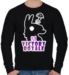 printfashion Victory Royale - Férfi pulóver - Fekete (975282)