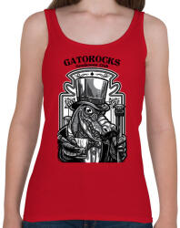 printfashion Krokorock - Női atléta - Cseresznyepiros (130622)