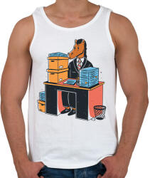 printfashion Irodai ló - Férfi atléta - Fehér (12663201)