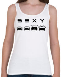 printfashion Sexy Tesla - Női atléta - Fehér (14794269)