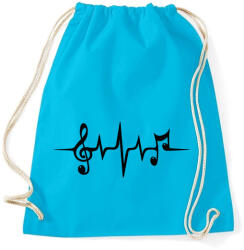 printfashion Zene pulzus - Sportzsák, Tornazsák - Surf blue (1142208)