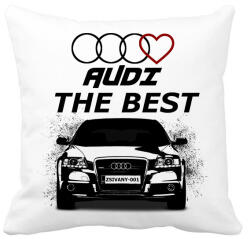 printfashion AUDI THE BEST - Párnahuzat, Díszpárnahuzat - Fehér (2187580)