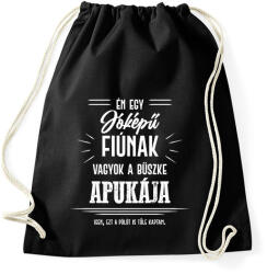 printfashion Büszke apuka - Fiú - Sportzsák, Tornazsák - Fekete (7125812)