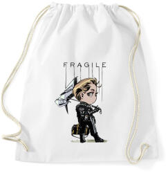 printfashion DS Fragile - Sportzsák, Tornazsák - Fehér (1974737)