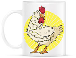 printfashion Csirke karácsony - Bögre - Fehér (5635342)