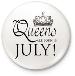 printfashion Queens - Kitűző, hűtőmágnes - Fehér (3075032)