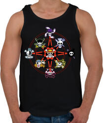 printfashion One piece kalózok - Férfi atléta - Fekete (14256101)