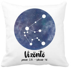 printfashion Vízöntő - Párnahuzat, Díszpárnahuzat - Fehér (7476620)