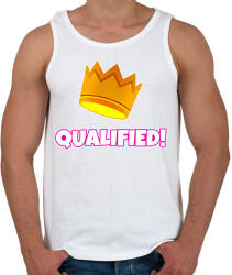 printfashion Fall Guys: Qualified - Férfi atléta - Fehér (2954191)