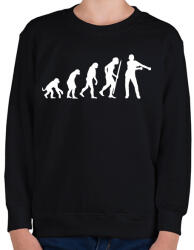 printfashion Floss dance evolúció - Gyerek pulóver - Fekete (1421223)