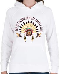 printfashion Nap és éjszaka - Duwamish - Női kapucnis pulóver - Fehér (7605269)
