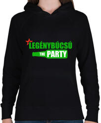 printfashion Legénybúcsú - Női kapucnis pulóver - Fekete (7705004)