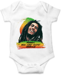 printfashion Bob Marley idézet - Baba Body - Fehér (7661606)