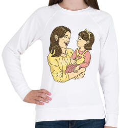 printfashion Anya és lánya - Női pulóver - Fehér (12754775)