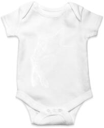 printfashion Cica a holdon - Baba Body - Fehér (13371573)