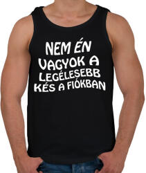 printfashion Nem én - Férfi atléta - Fekete (5006872)
