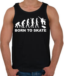 printfashion Deszkázni születtem - Férfi atléta - Fekete (2565928)