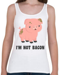 printfashion Nem vagyok szalonna - Női atléta - Fehér (14520507)